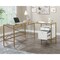 Sauder 59.06 in D X 30 in H, 59.06 in W X Engineered Wood, Metal, Glass 433646 - alternate 5